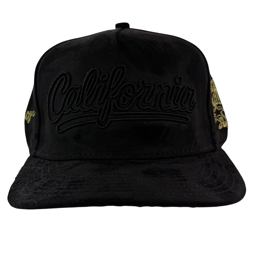 Daniel Luu Purpose Dreams Dont Sleep Black Suede Snapback Hat NEW